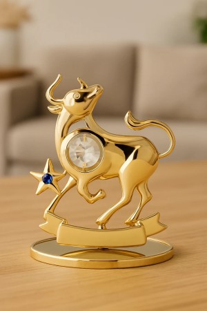 Sterrenbeeld Stier versierd met Swarovski®-kristallen 24-karaats verguld