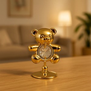 Gouden Teddybeer met Bohemia-kristal – 24K goud verguld