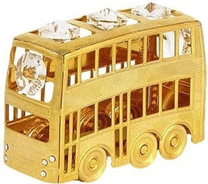 Dubbeldekker bus 24 karat verguld met Swarovski kristallen