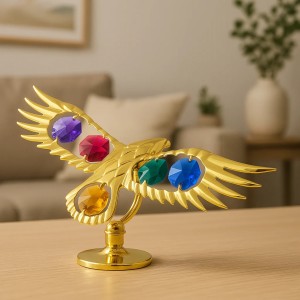 Adelaar (kleur) versierd met Swarovski®-kristallen 24-karaats goud verguld