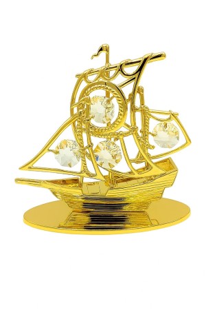 Piraten boot 24-k goud verguld en versierd met Bohemia-kristallen