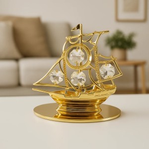 Piraten boot 24-k goud verguld en versierd met Bohemia-kristallen