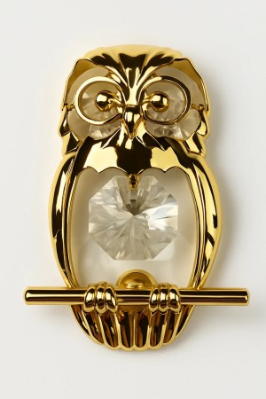 Aureus – Gouden Uilenbeeldje met Swarovski-kristal