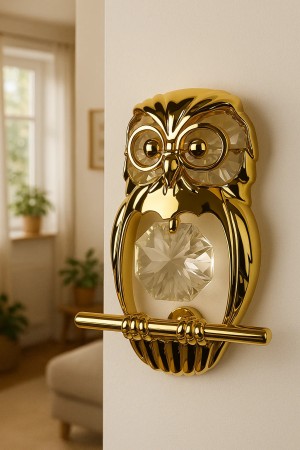 Aureus – Gouden Uilenbeeldje met Swarovski-kristal