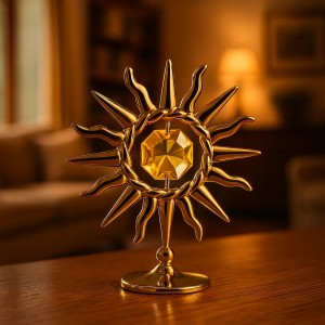 24K goud verguld Zonnestralen Bohemia kristallen