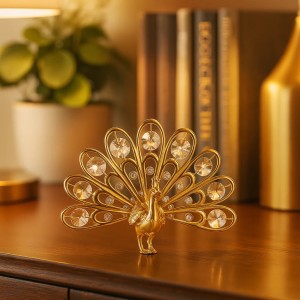 Pauw 24 k goud verguld met Bohemia kristallen